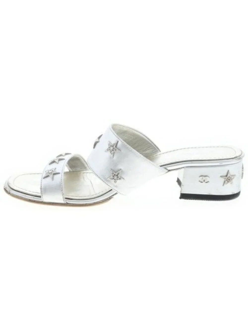 Chanel Sandals Silver